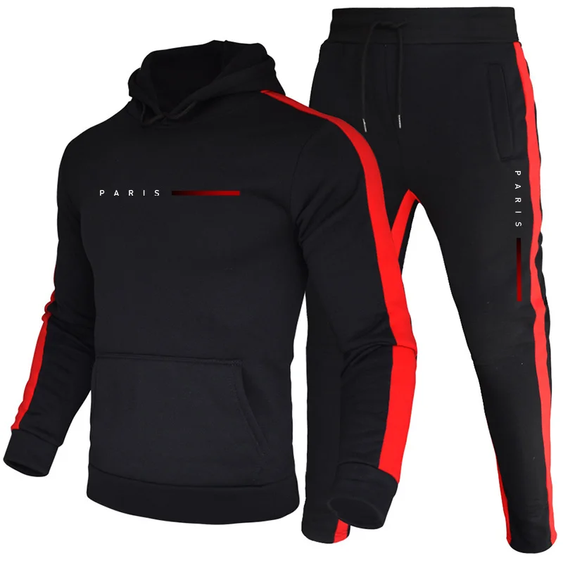Men'S Fashion Hoodies - Мужской спортивный костюм Paris Fashion: повседневные
