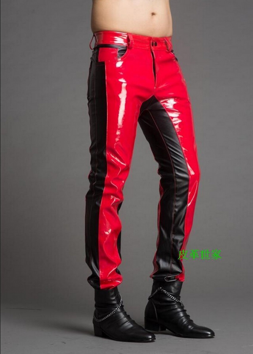 Men'S Fashion Jeans 2025 - Новые зимние мужские модные кожаные брюки