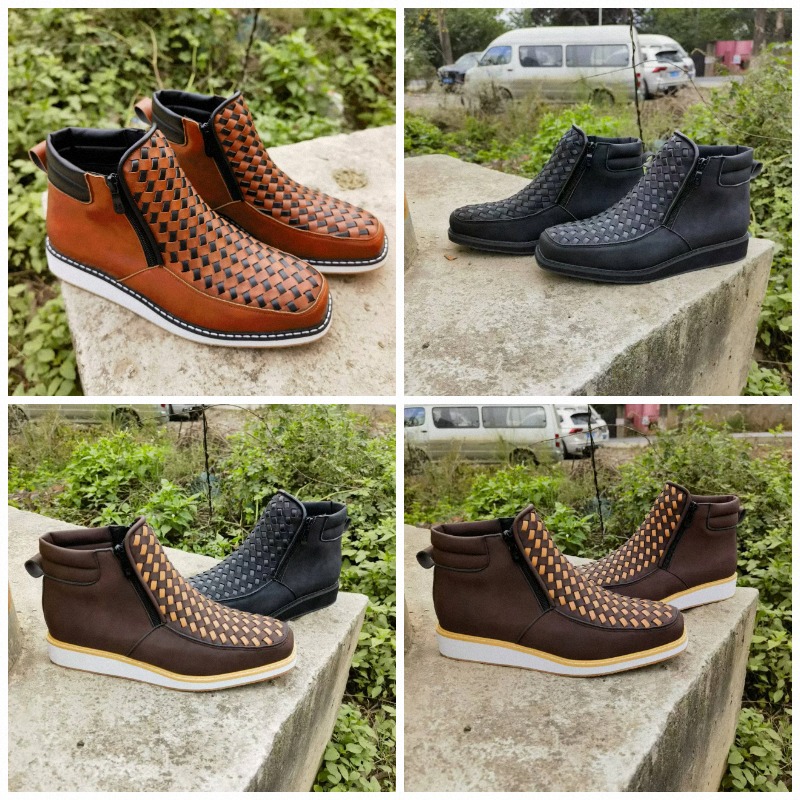 Mens Fashion Trend 2026 - Мужские модные туфли с боковой молнией,