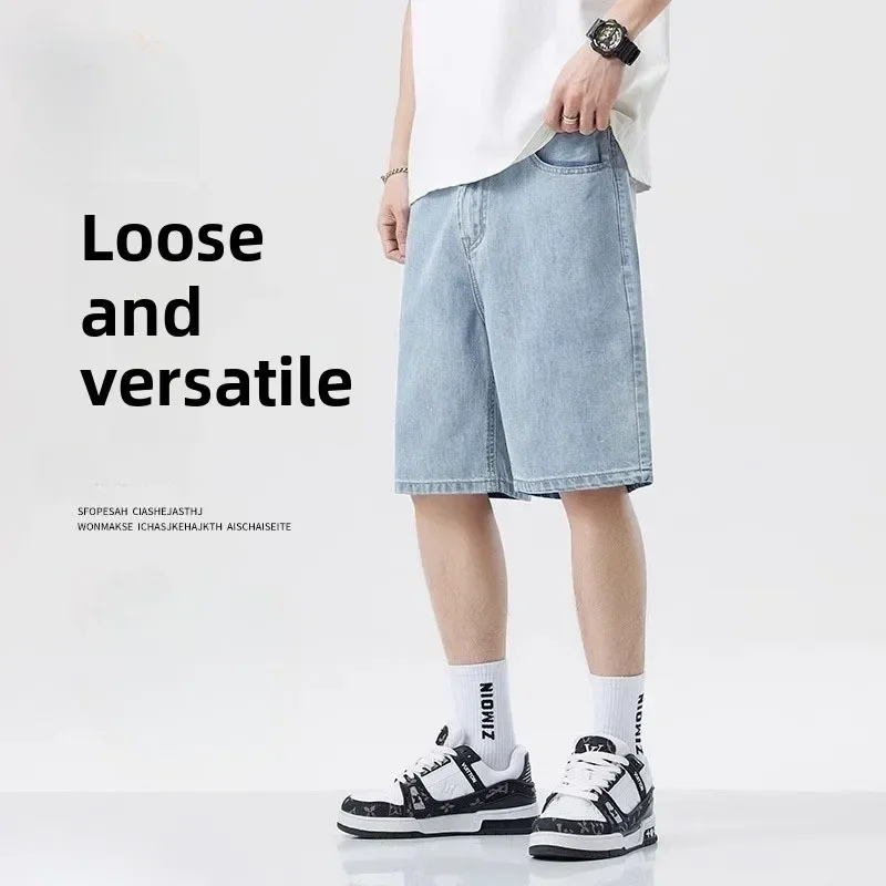 Men'S Fashion Jeans 2025 - Лето 2025 года, классические шорты, джинсы,