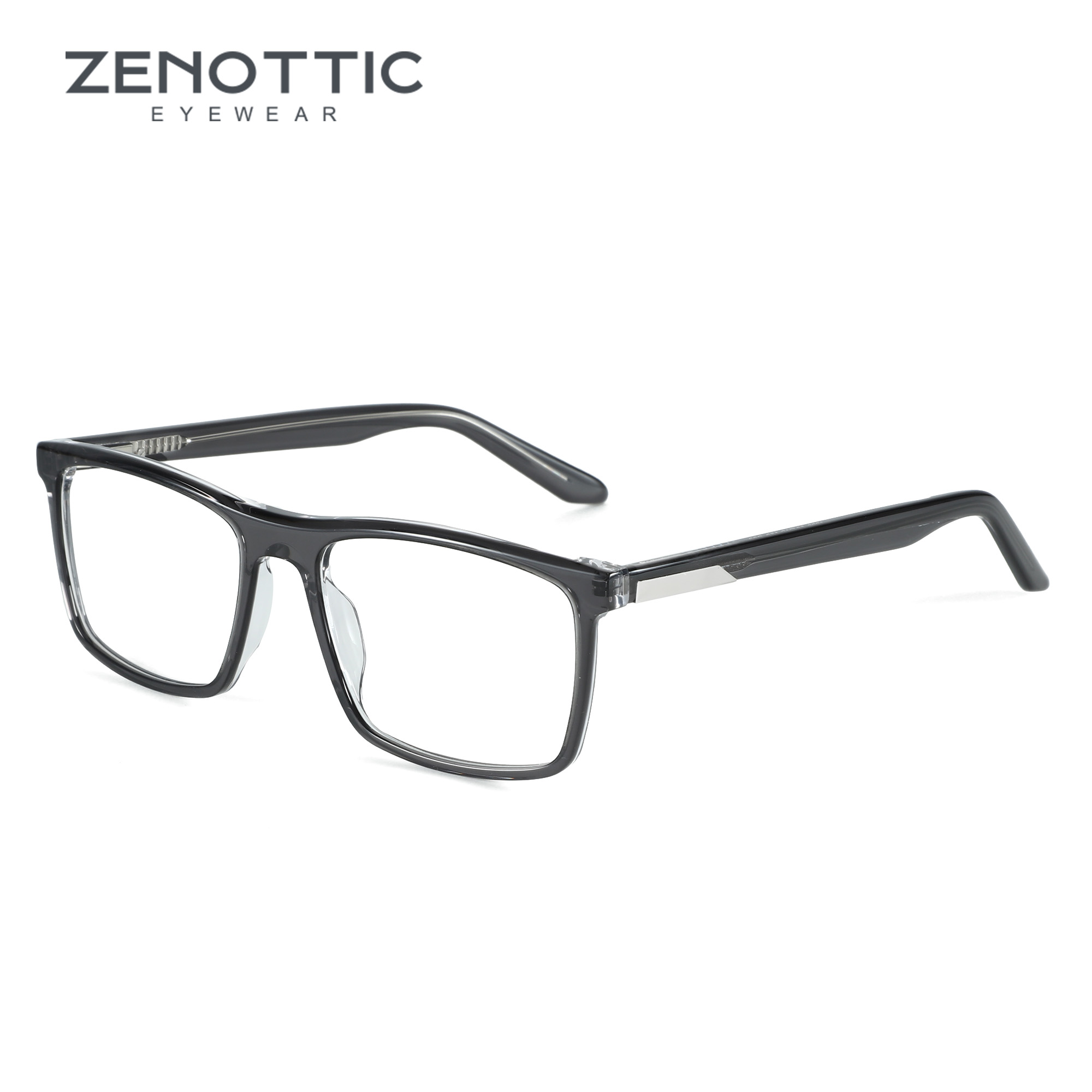 Men'S Fashion Non Prescription Glasses - ZENOTTIC трендовые ацетатные оптические очки в