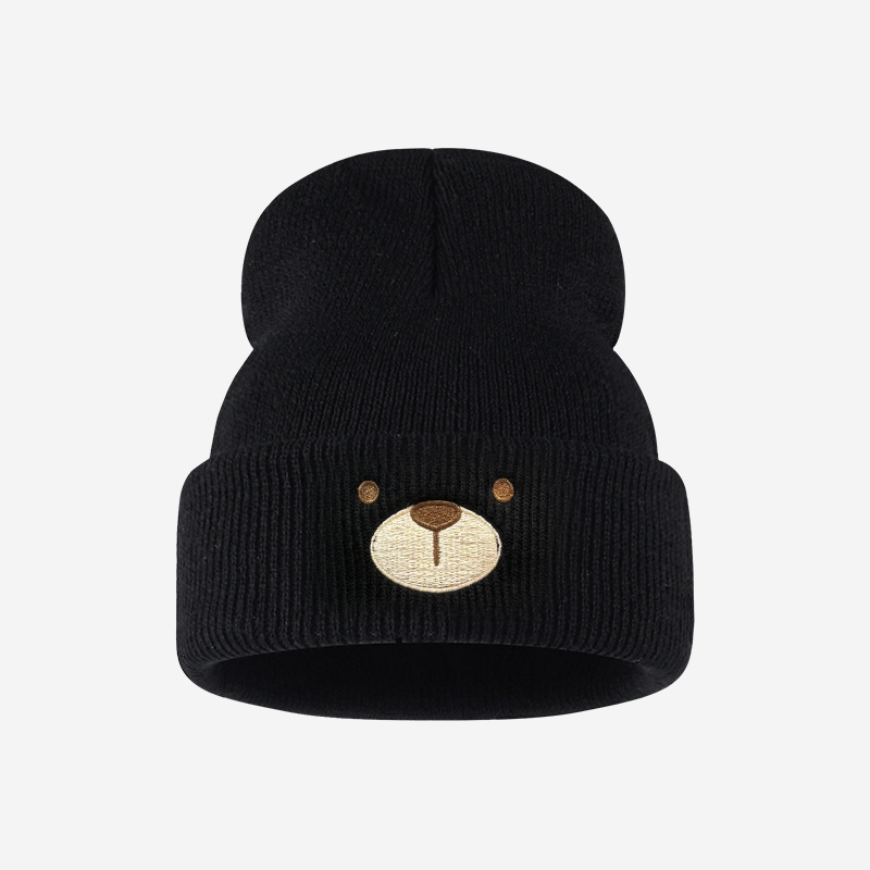 Beanie Winter Hat - Модная милая вязаная шапка с отворотом