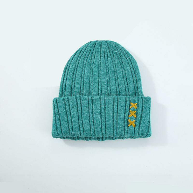 Beanie Winter Hat - Вязаная вручную шапка-бини унисекс, однотонная зимняя
