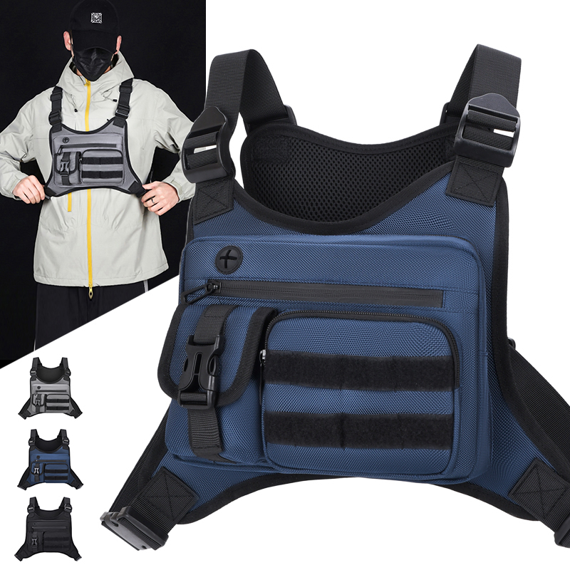 Tactical Vest Men - Тактическая нагрудная сумка-жилет для мужчин, водонепроницаемая,