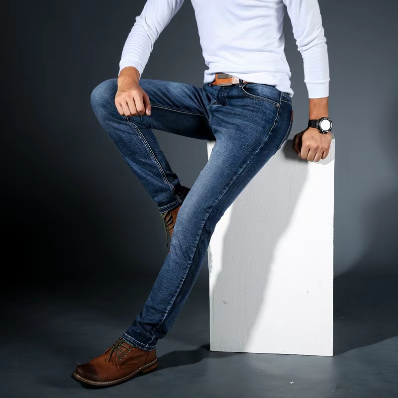 Men'S Fashion Jeans 2025 - Мужские модные прямые джинсы, мужские брюки