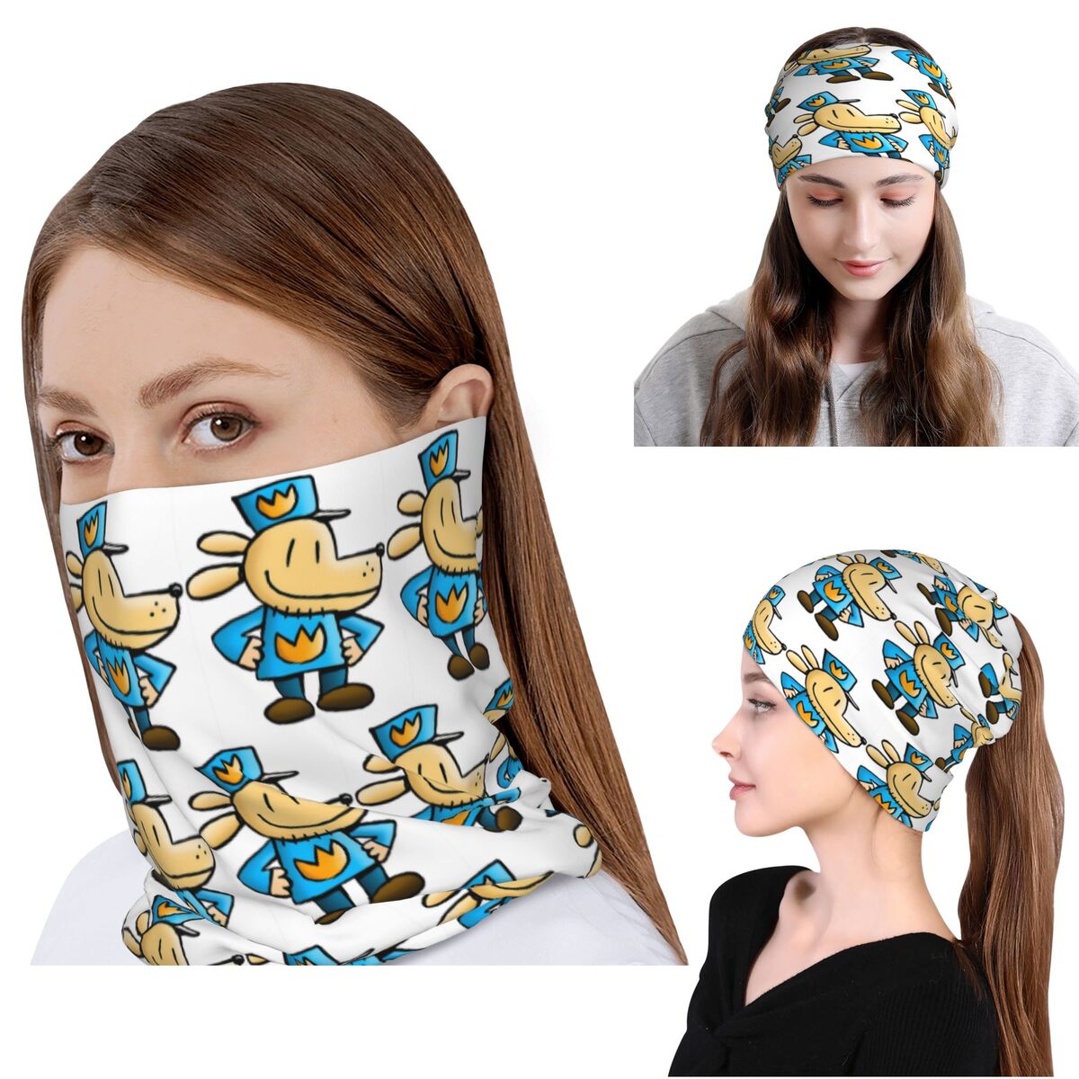 Beanie Winter Hat - Комедийный графический роман «Догмен»: Бандана-маска для
