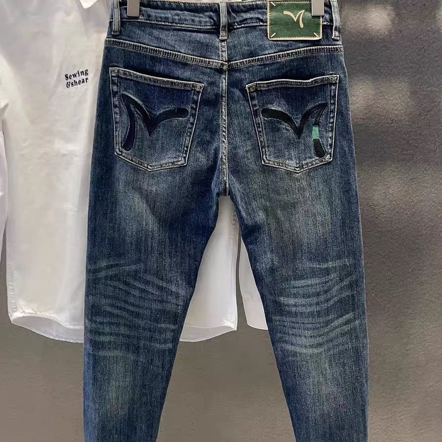Men'S Fashion Jeans 2025 - Мужская одежда, джинсы в стиле ретро,