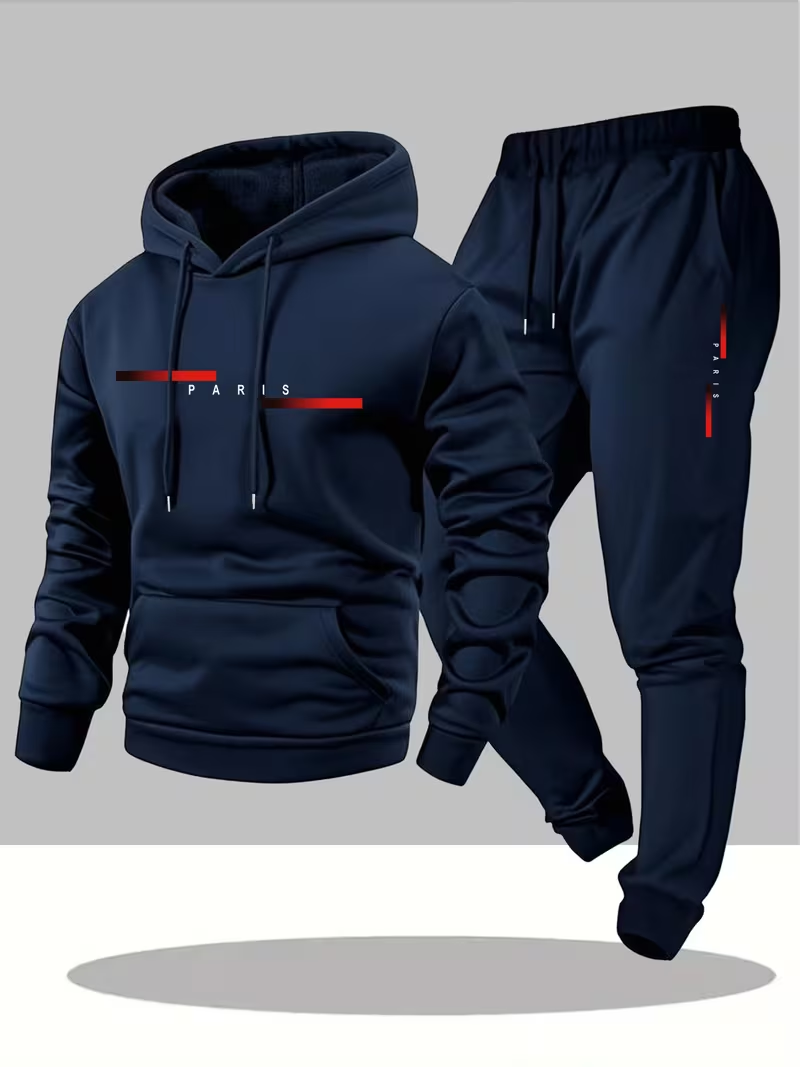 Men'S Fashion Hoodies - Мужской модный комплект с принтом: худи