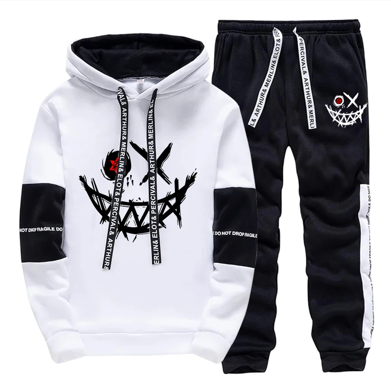 Men'S Fashion Hoodies - Мужской комплект: худи и брюки 2026.