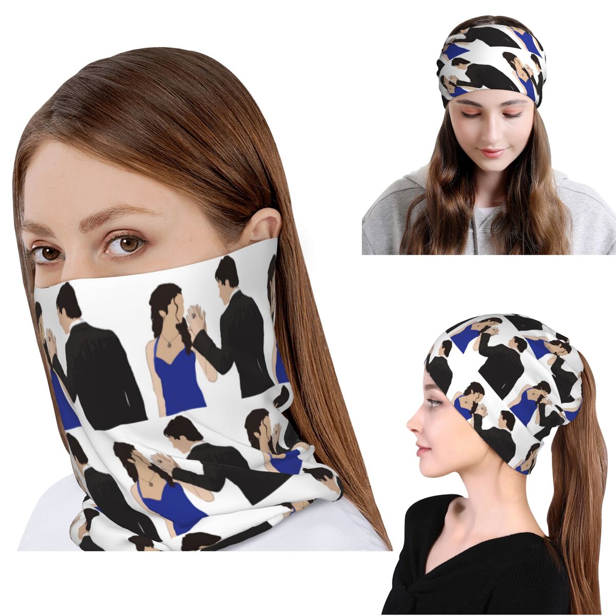Beanie Winter Hat - Бандана-шарф «Дневники вампира» с Дэймоном Сальваторе