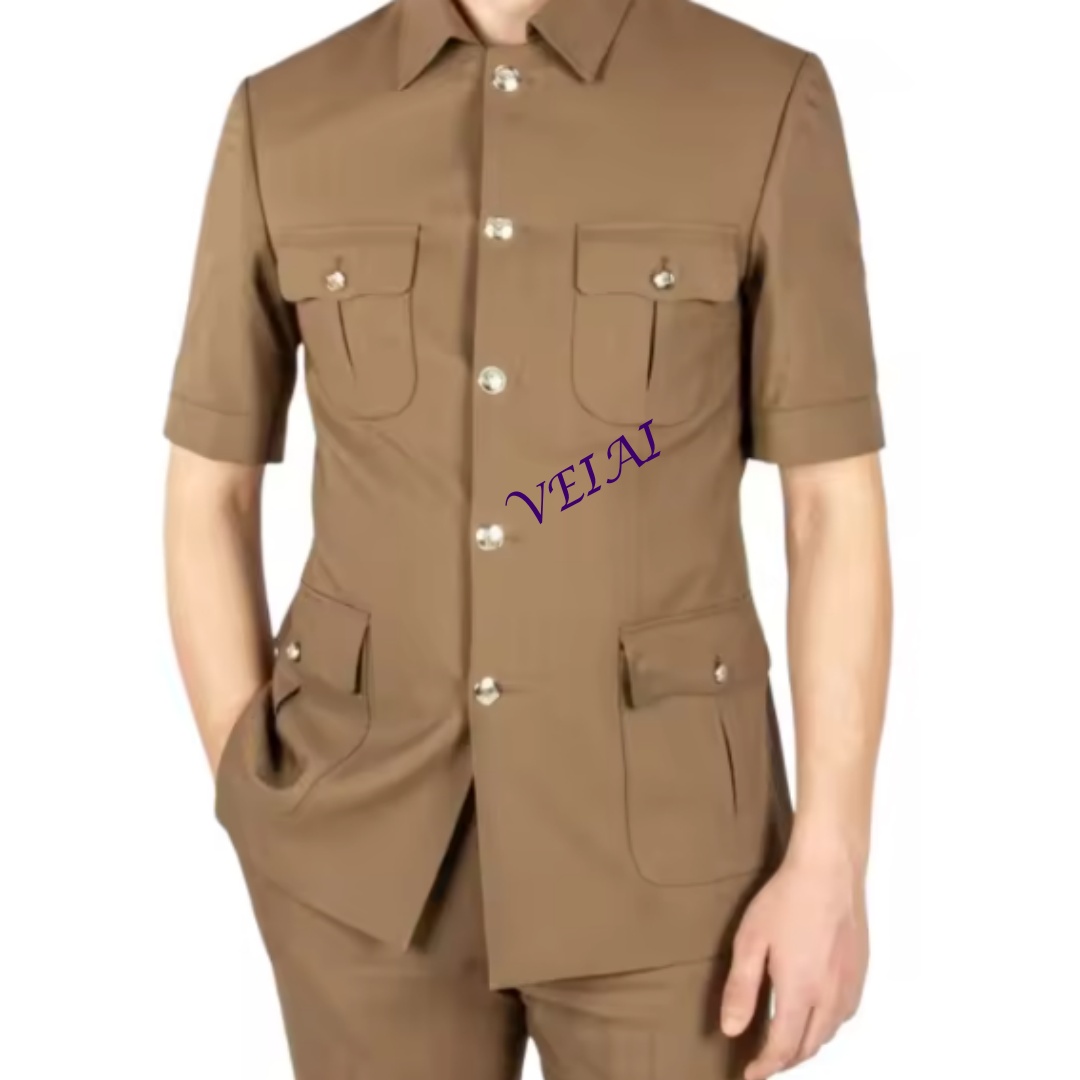 Men'S Fashion Light Jacket - Индивидуальный светло-фиолетовый мужской костюм из двух