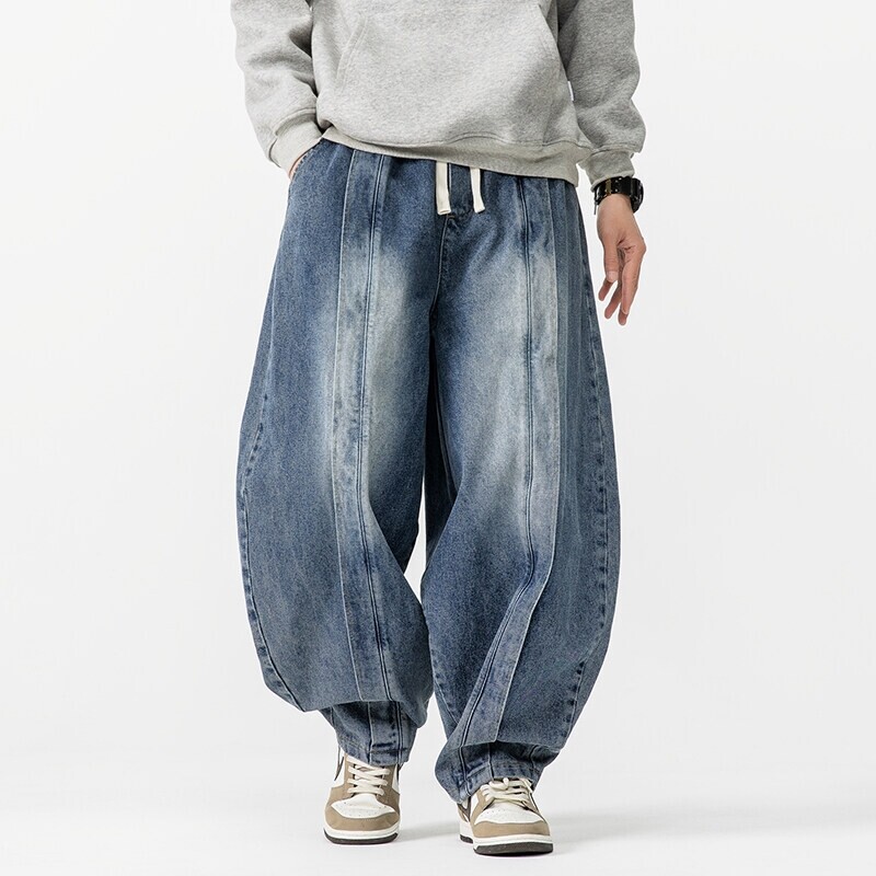 Men'S Fashion Jeans 2025 - 2025 Новые винтажные шаровары, мужские свободные