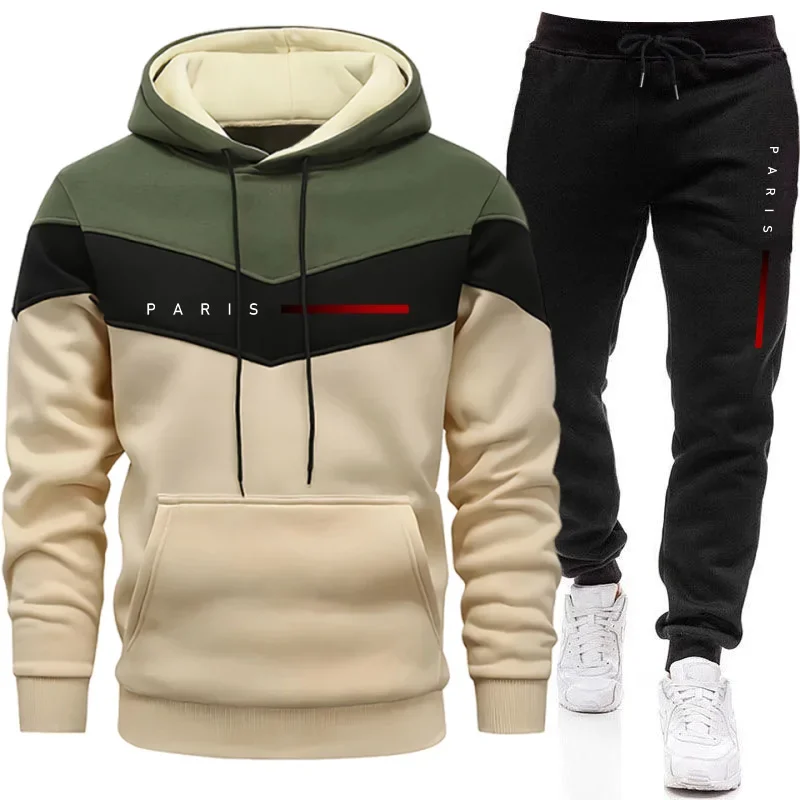 Men'S Fashion Hoodies - Мужской спортивный костюм Paris Fashion: повседневные