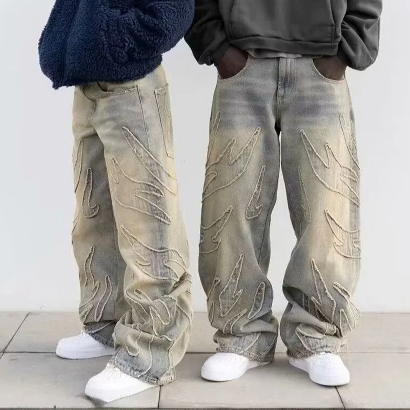 Уличные готические ретро широк – обзор и цена Men'S Fashion Jeans 2025