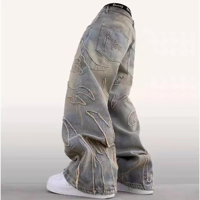 Уличные готические ретро широк – обзор и цена Men'S Fashion Jeans 2025