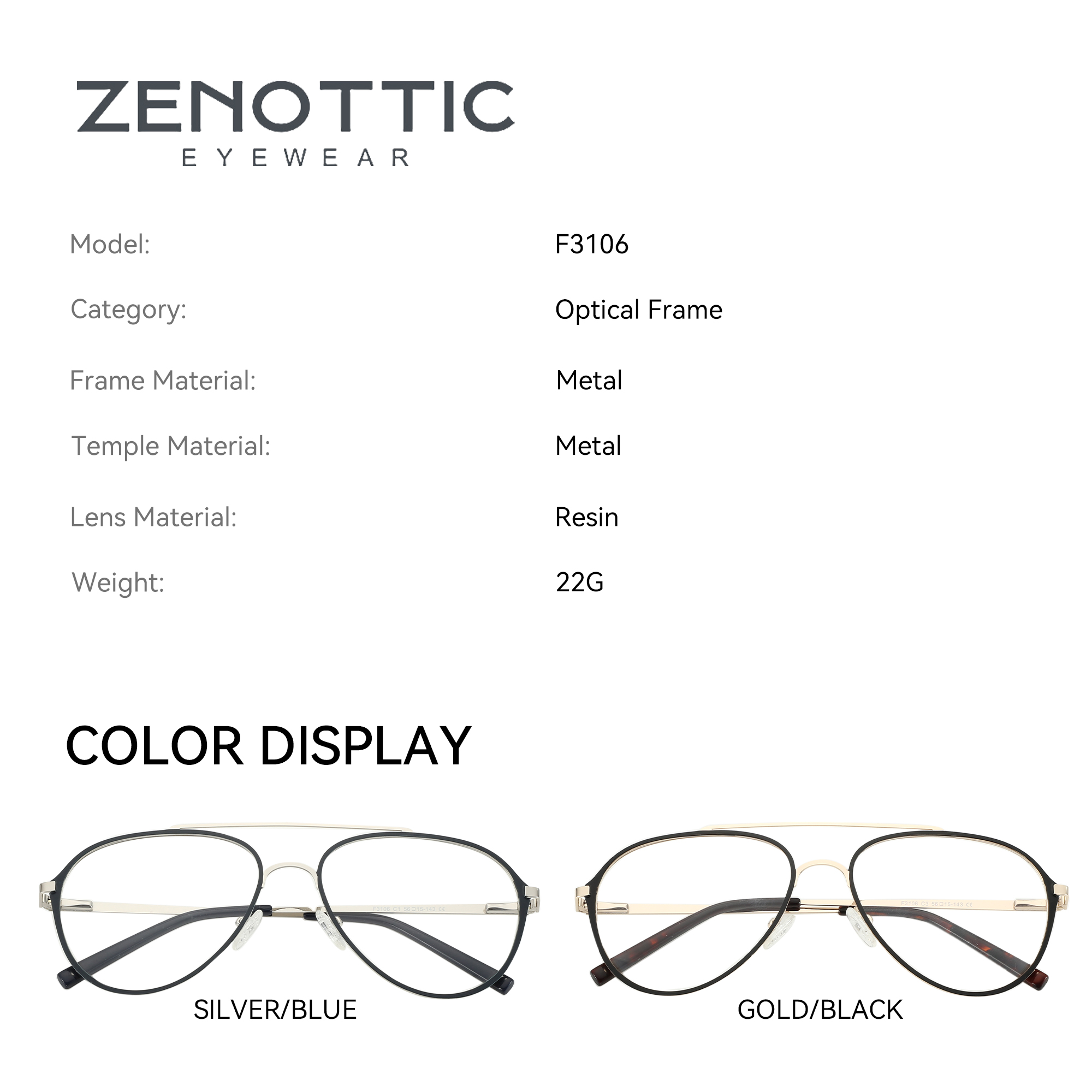 Новые модные очки-авиаторы ZEN – обзор и цена Men'S Fashion Non Prescription Glasses