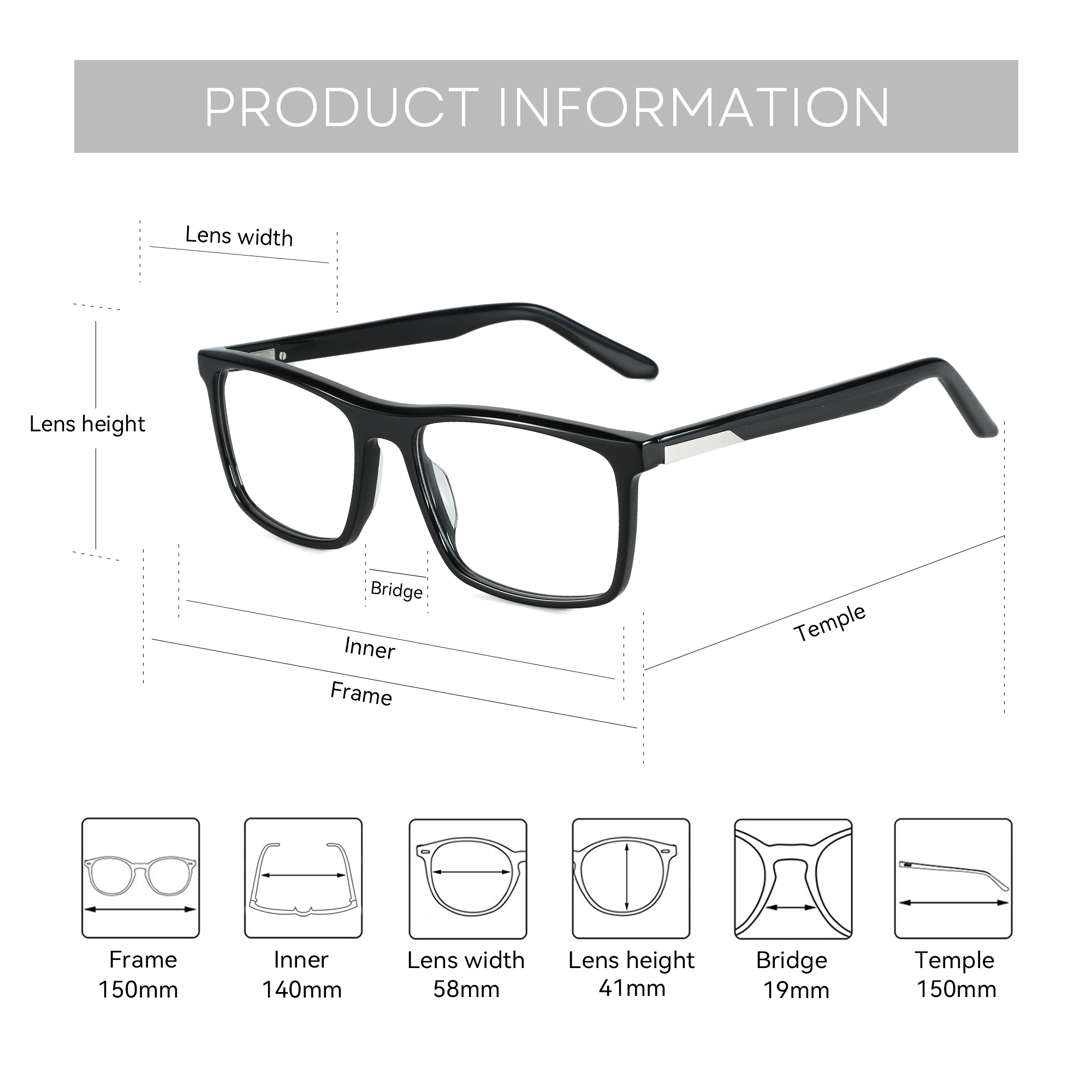 ZENOTTIC трендовые ацетатные о – обзор и цена Men'S Fashion Non Prescription Glasses