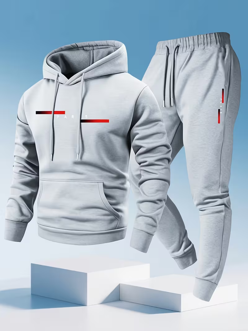 Мужской модный комплект с прин – обзор и цена Men'S Fashion Hoodies