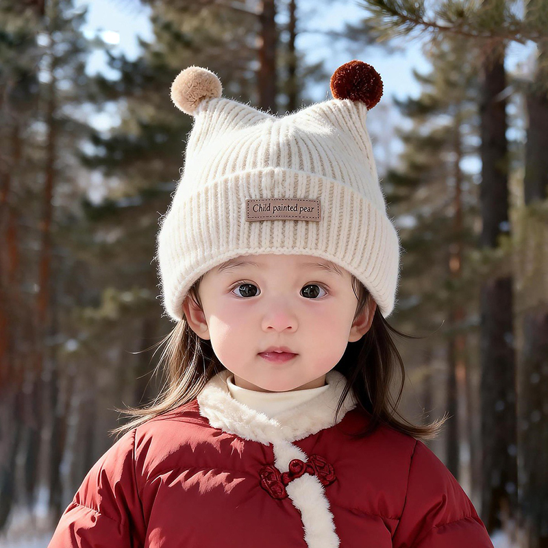 Вязаная шапка для малышей 1-4  – обзор и цена Beanie Winter Hat