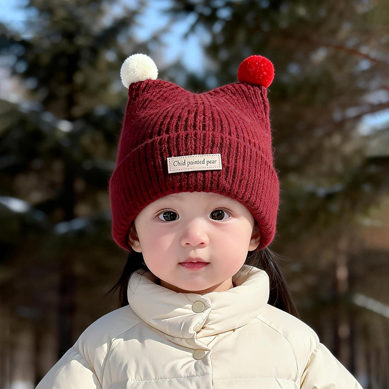 Вязаная шапка для малышей 1-4  – обзор и цена Beanie Winter Hat