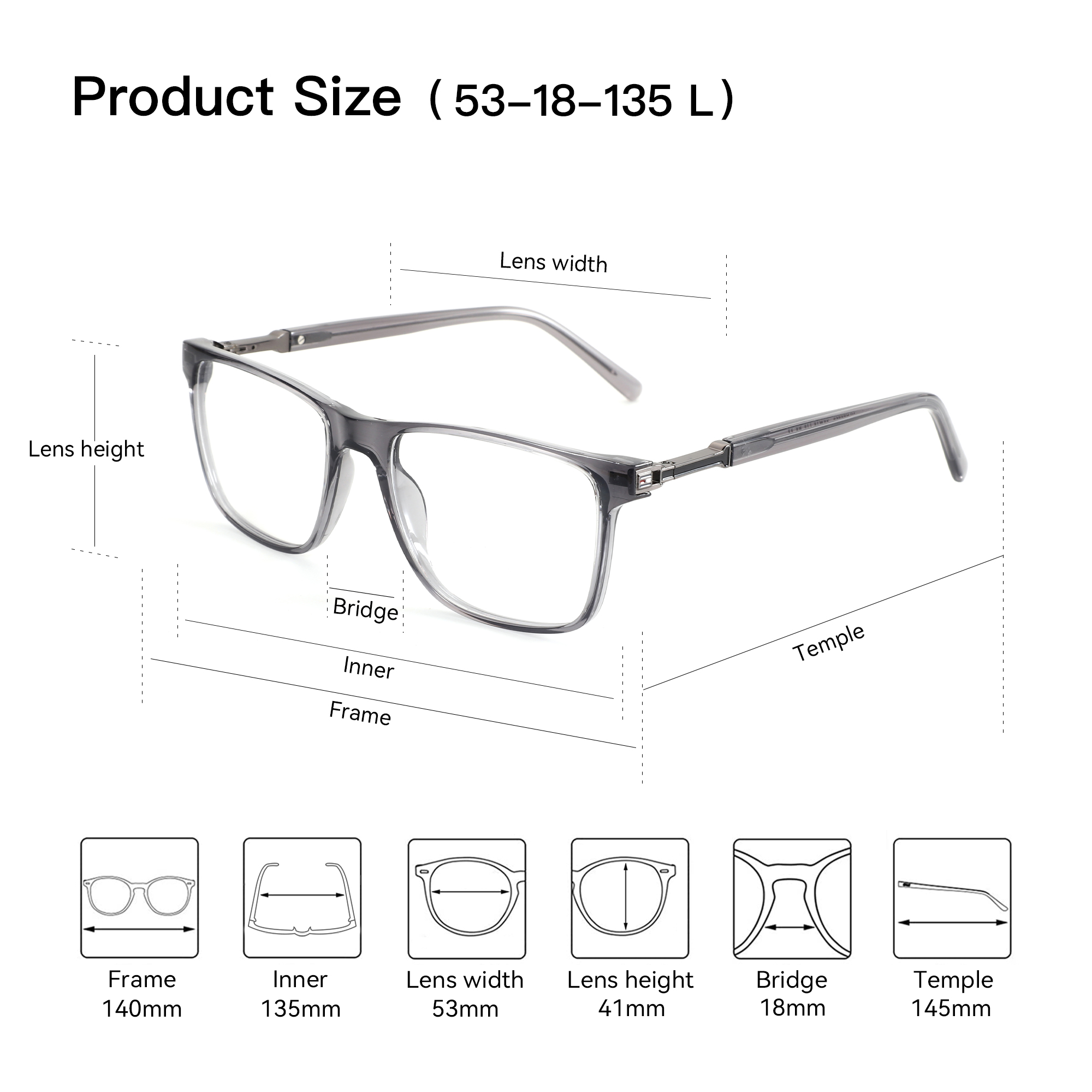 Оправа для очков BLUEMOKY Fash – обзор и цена Men'S Fashion Non Prescription Glasses